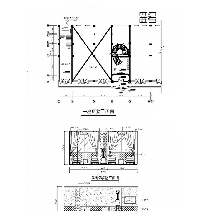 清静书吧CAD室内装修图 清静书吧CAD室内装修图
