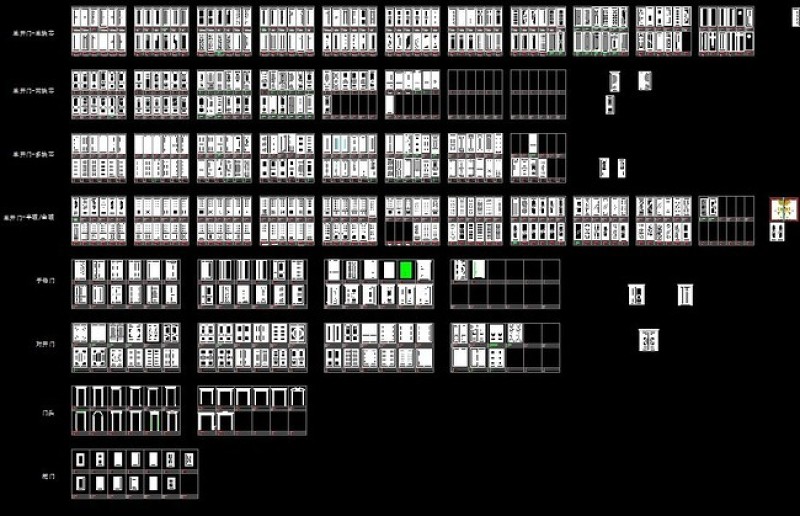 原创实木门款CAD图库1200款-版权可商用 原创实木门款CAD图库1200款-版权可商用