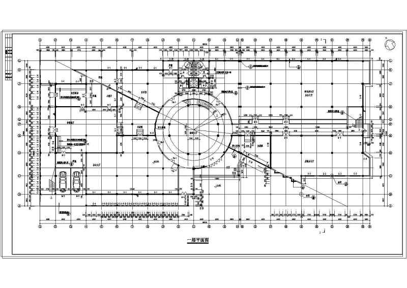 全套辦公樓建筑設計施工圖帶效果圖