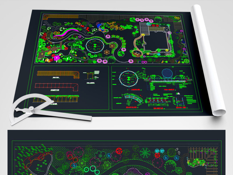 原创新庭院园林空中花园屋顶花园别墅花园cad-版权可商用 原创新庭院园林空中花园屋顶花园别墅花园cad-版权可商用