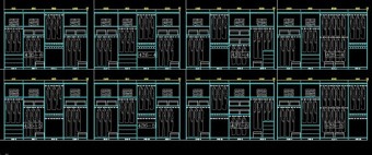 原创衣柜家具CAD图纸含衣帽间设计