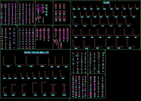 原創(chuàng)CAD建筑五金構(gòu)件圖庫大全膨脹螺栓螺絲-版權可商用