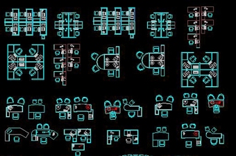 CAD平面圖庫家具辦公桌椅會(huì)議桌圖庫家居