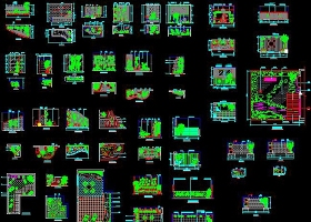 原創(chuàng)CAD室內小景園林景觀立面圖施工圖節(jié)點-版權可商用