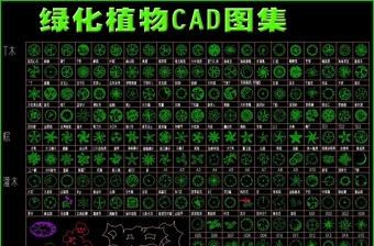 原創園林綠化植物CAD圖集-版權可商用