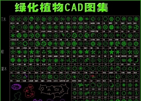 原创园林绿化植物CAD图集-版权可商用