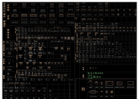 2016收集多种风格CAD图库