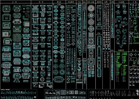 CAD家居用品圖庫(kù)cad平面圖庫(kù)