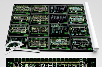 原创门诊楼医院CAD给排水暖通设计图