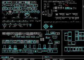 原創(chuàng)CAD廚房電器用品圖庫(kù)櫥柜五金潔具家居-版權(quán)可商用