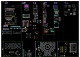 室內(nèi)設(shè)計(jì)地面拼花CAD素材總匯